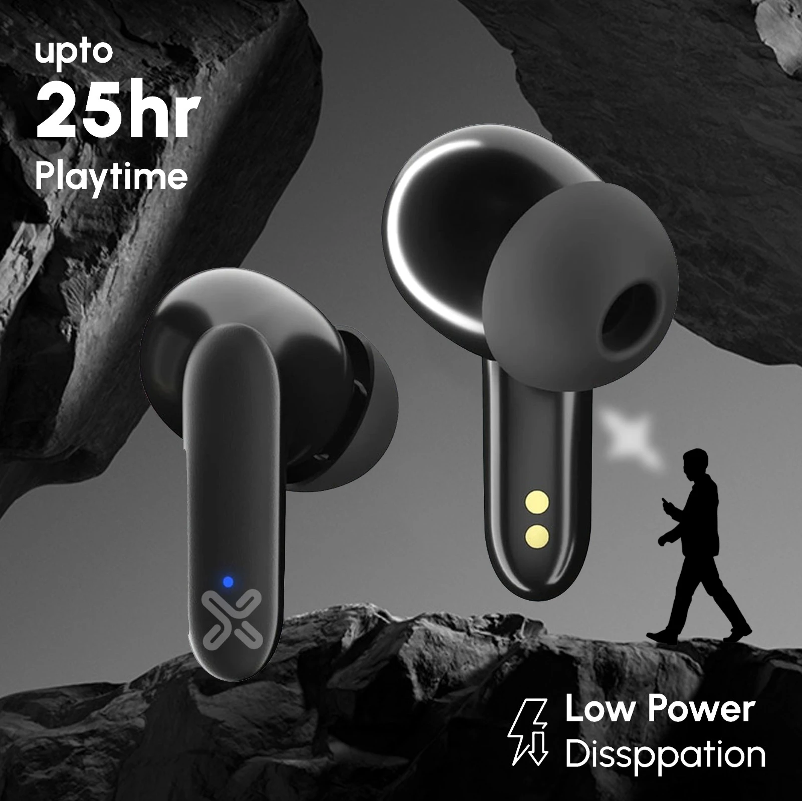 Planx AIRDEW 131 True Wireless Earbuds, 42H Battery, ENC (Black) Planx AIRDEW 131 True Wireless Earbuds, 42H Battery, ENC (Black)